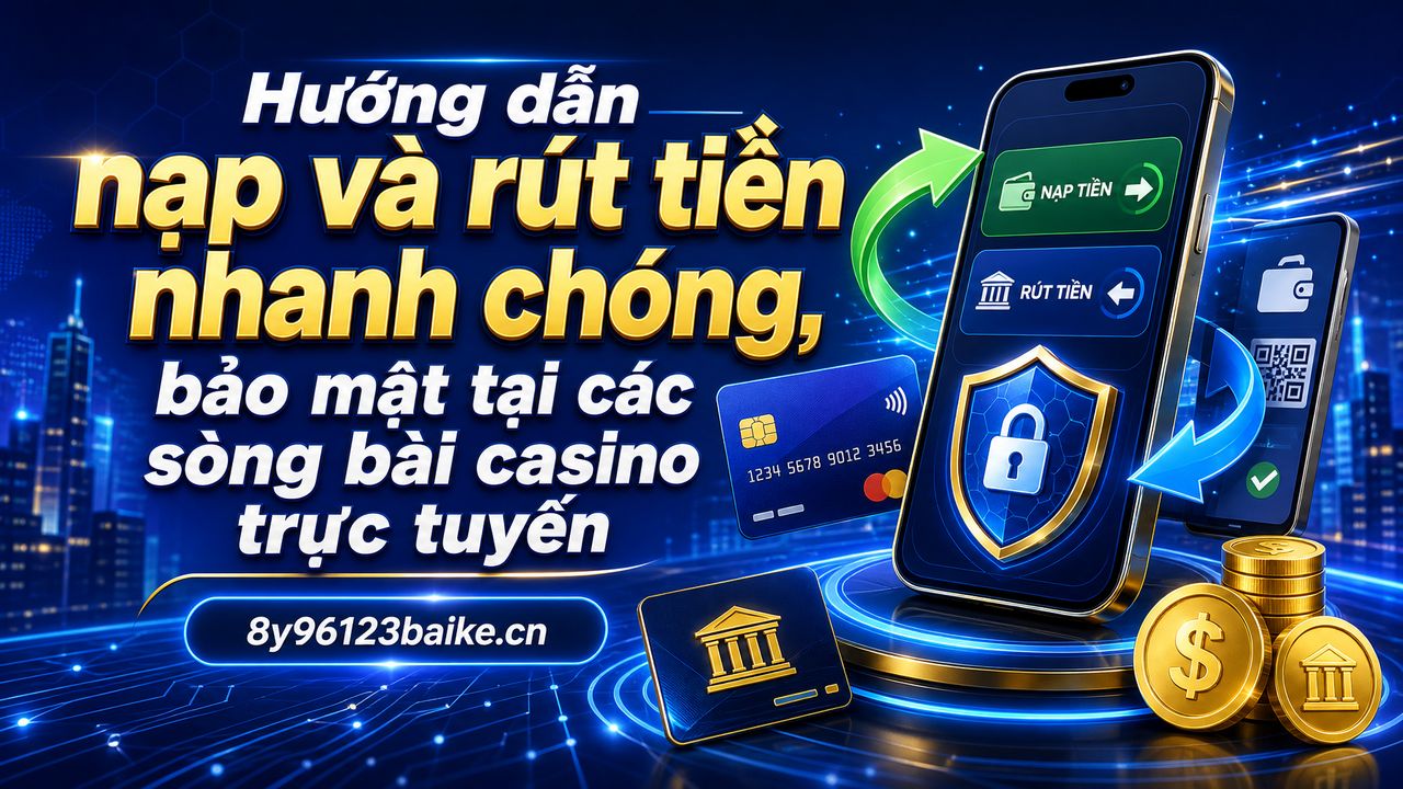 Hướng dẫn nạp và rút tiền nhanh chóng, bảo mật tại các sòng bài casino trực tuyến